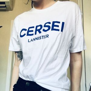 NEW White Cotten Cersei Lannister Tee